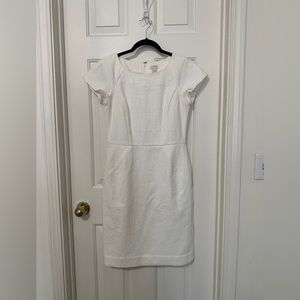 J.CREW White Textured Dress